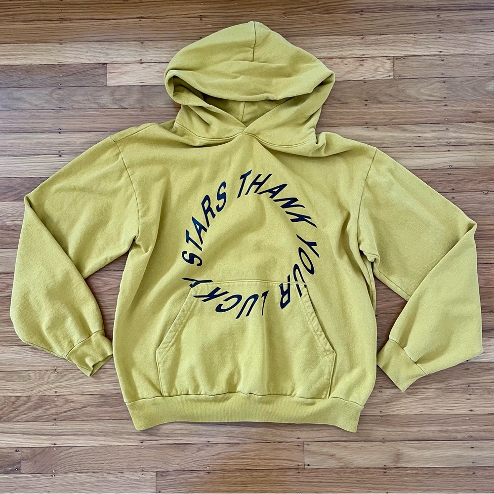 Thank Your Lucky Stars hoodie in mustard yellow - size Large Unisex